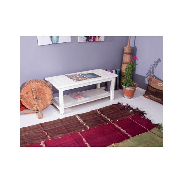 Oversized Unique Vintage Turkish Kilim Rug - 7`4" X 20`8" For Sale In Los Angeles - Image 6 of 6