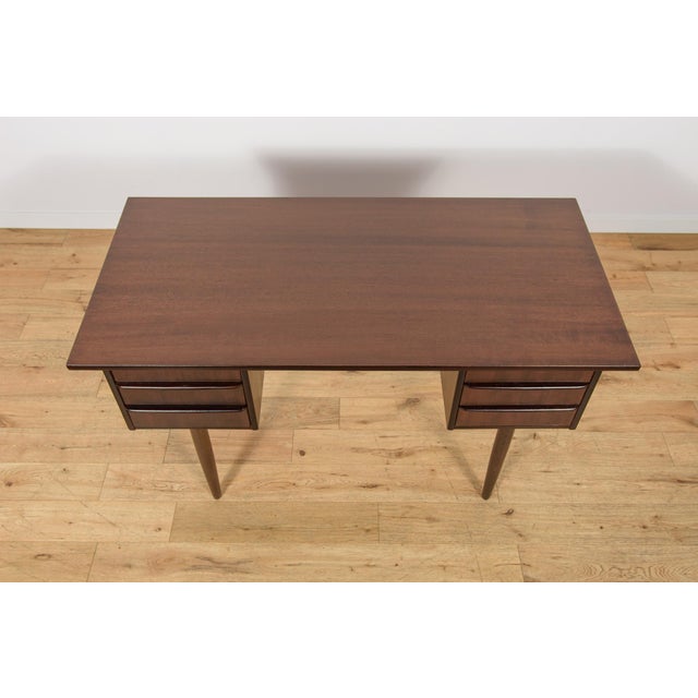 1960s Mid-Century Compact Freestanding Desk, Denmark, 1960s For Sale - Image 5 of 14