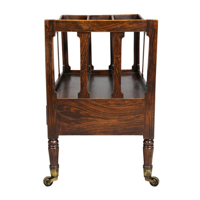 Wood Regency Rosewood and Faux Rosewood Canterbury For Sale - Image 7 of 9