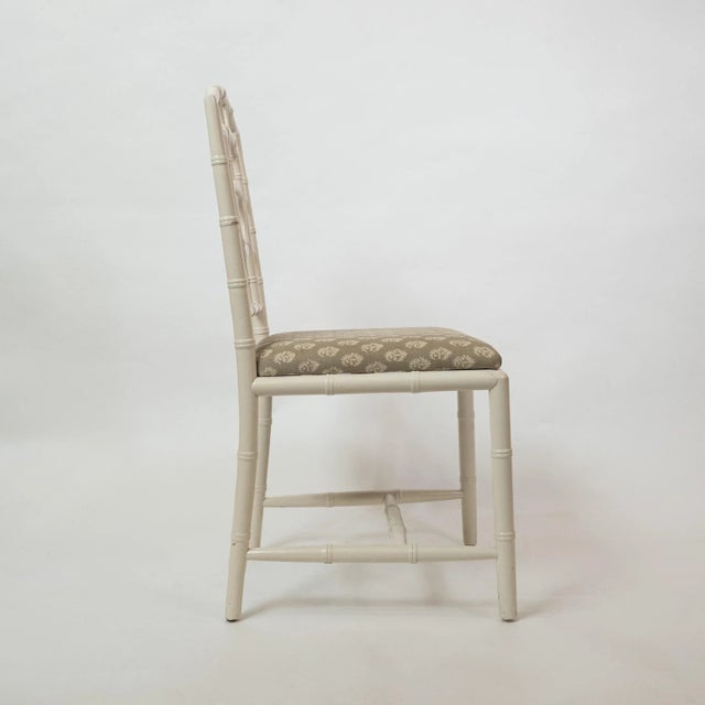 Late 20th Century Vintage Chinoiserie Chloe Side Chair by Bungalow 5 For Sale - Image 4 of 9