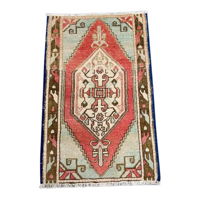Turkish Yastik Rug 1'9" x 2'9" For Sale