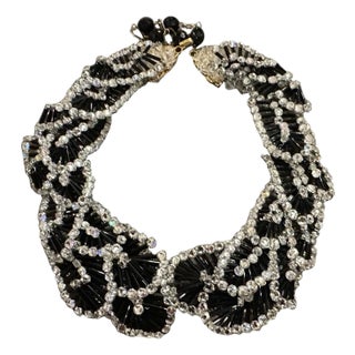 A 21st Century Iconic Black and White Multi Strand Necklace by Coppola E Toppo For Sale