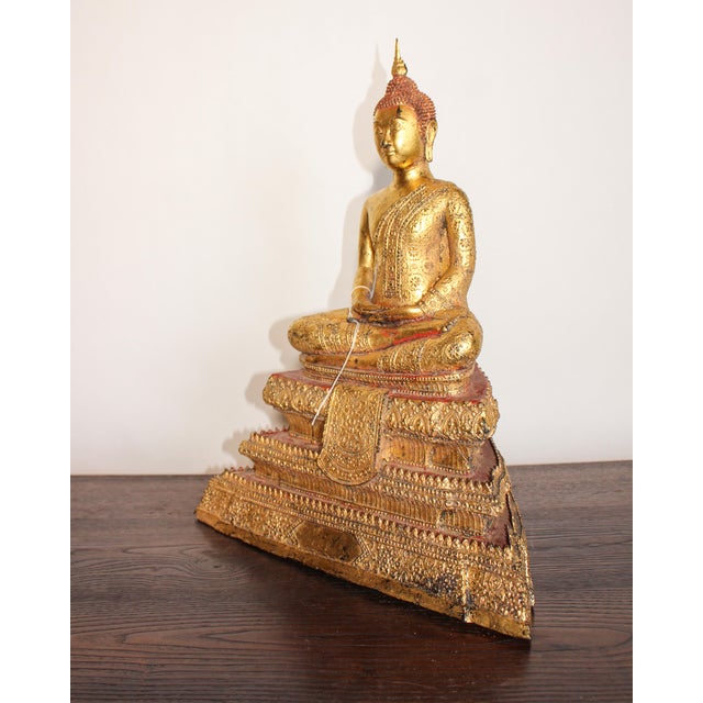 16th Century Thai Bronze Buddha For Sale In Boston - Image 6 of 10
