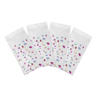 Pistils Tossed Cotton Sateen Dinner Napkins, Set of 12 For Sale