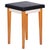 Wood Mid-Century Black Beech Stool, 1950s For Sale - Image 7 of 7