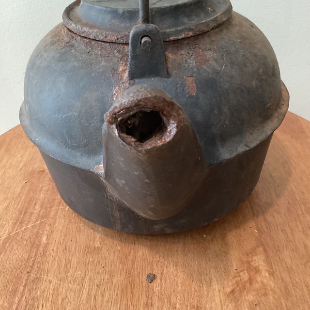 Antique Collectable Big & Heavy Cast Iron Kettle by Gibson & Lee Mfg. Company Chattanooga Circa1800s For Sale - Image 10 of 12