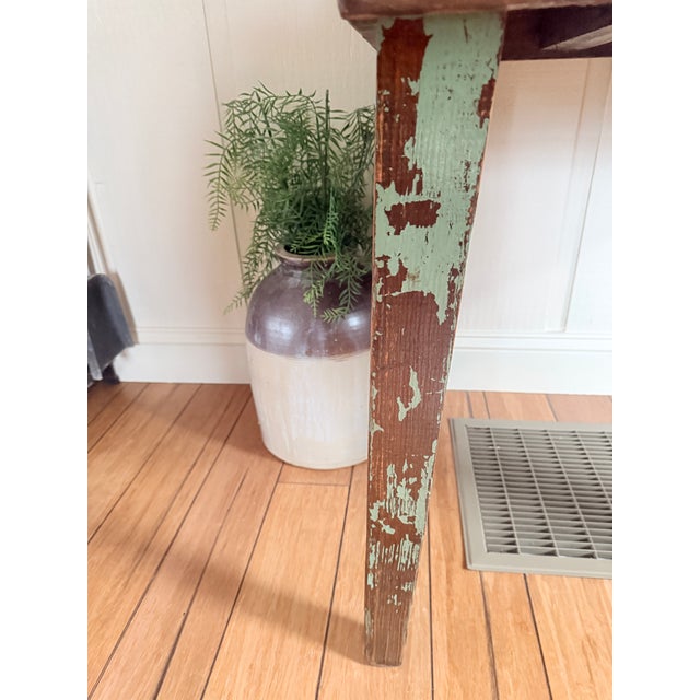 Antique Industrial Pine Desk For Sale - Image 13 of 15