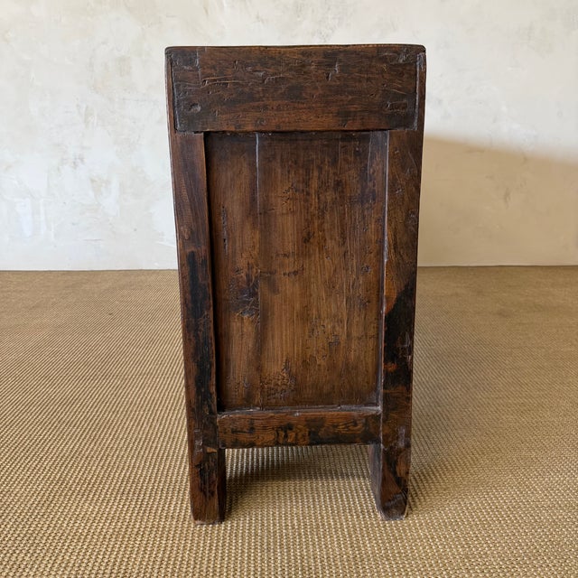 Wood Vintage Fir 6 Drawer Double Door Cabinet c.1920 For Sale - Image 7 of 14