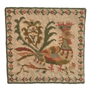 1920s Hand Woven Needlepoint Pillow National Welfare Organization Athens For Sale