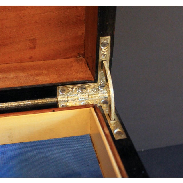 Brown English C. 1835 Coromandel Jewelry Box For Sale - Image 8 of 8