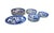 Vintage Blue and White Willow Pattern Japanese dinnerware set of 21 pieces. Includes 7 dinner plates (9.25" diameter), 4...