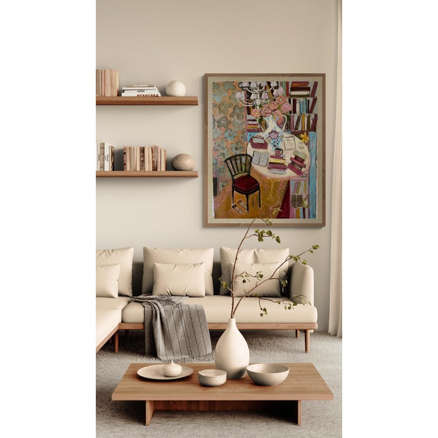 She's Well Read Too is an original oil painting. Painted by me on gessoed heavyweight canvas, the painting is sold...