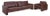 Conseta Leather Three-Seater and Armchair in Brown Coffee Mahogany with Headrest by COR, Set of 2 For Sale