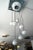 Paint Italian Opaline Glass Sphere Pendant Lamp from Stilnovo, 1960s For Sale - Image 7 of 11