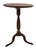 A handsome mid-19th century American solid walnut candle stand featuring a circular one-board top raised on a finely...