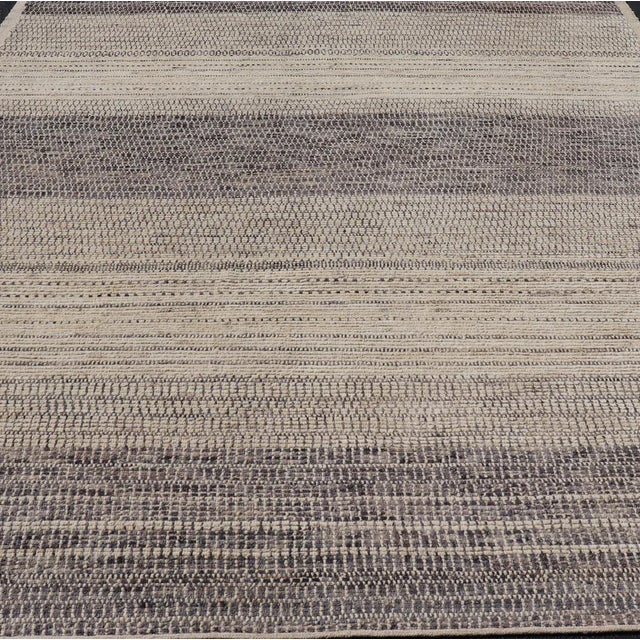 Tribal Hand-Knotted Modern Tribal Rug by Keivan Woven Arts, Wool, 9'5 X 12'1 For Sale - Image 3 of 12