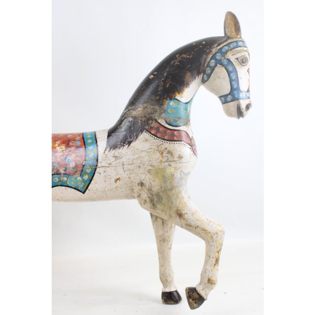 Carousel Horse With Detachable Metal Stand For Sale - Image 11 of 17