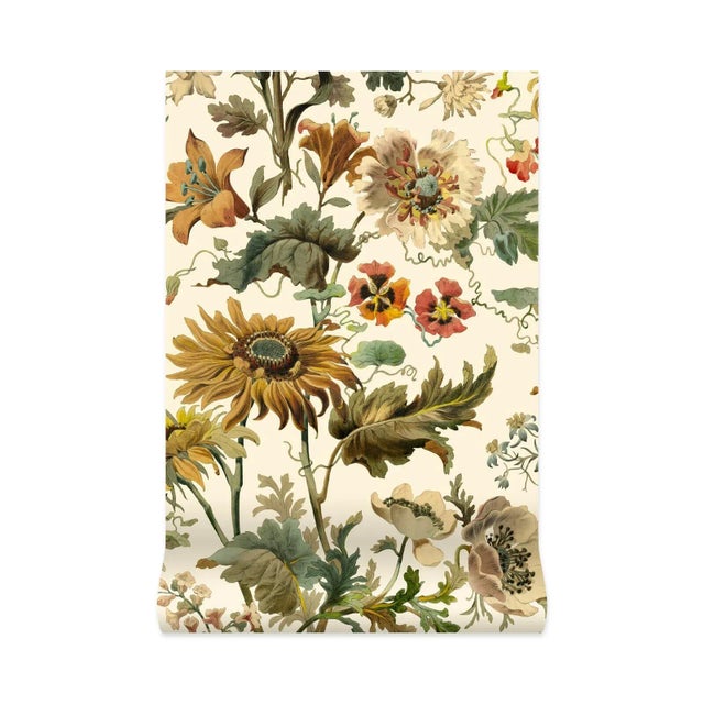 House of Hackney House of Hackney Avalon Wallpaper - Ecru For Sale - Image 4 of 4