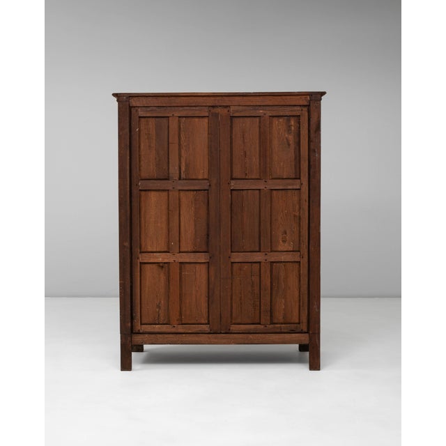 1920s French Gothic Oak Cabinet in Original Patina For Sale - Image 11 of 18