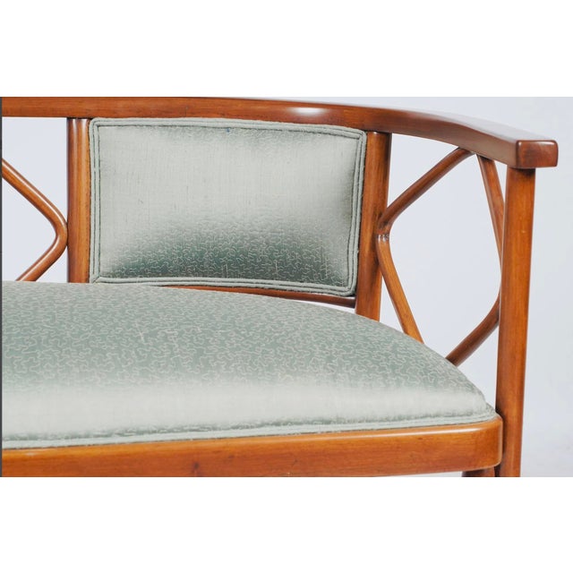 1920s Attributed to Josef Hoffmann Vienna Secession Settee Bench With Glorya Kaufman Estate Provenance For Sale In Los Angeles - Image 6 of 8