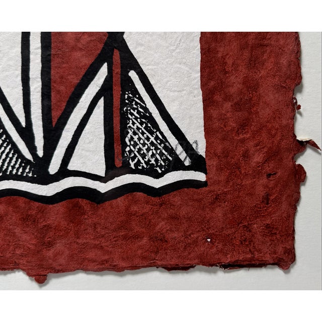 About this piece: a screenprint by the sirigu women's organisation for pottery and art (swopa) of ghana's upper east...