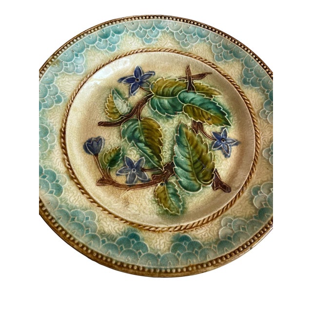 French Majolica Plates - A Pair For Sale - Image 4 of 6