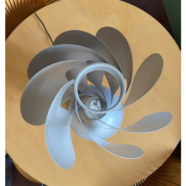 Metal Turbine Table Lamp by Gerard Rignault for Groupe S.A., France, 1970 For Sale - Image 7 of 8