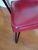 Vintage Viking Artline Style Red Vinyl & Black Metal Frame Chair Hair Pin Legs For Sale - Image 9 of 9