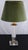 Plastic Vintage Acrylic Glass Fabric Shade Table Lamp, 1980s For Sale - Image 7 of 16
