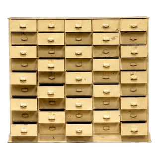 Antique 40-Drawer Workshop Cabinet, 1940 For Sale