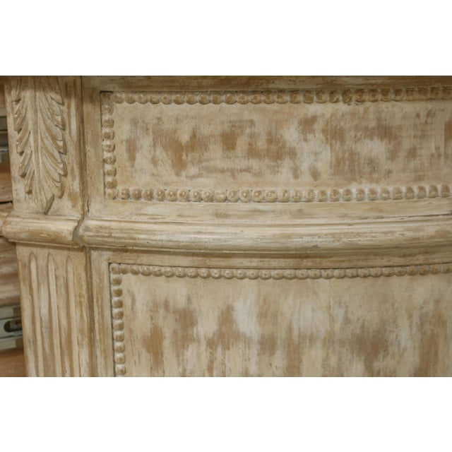 Wood Italian Style 3 Drawer Paint Decorated Commode Nightstand For Sale - Image 7 of 10