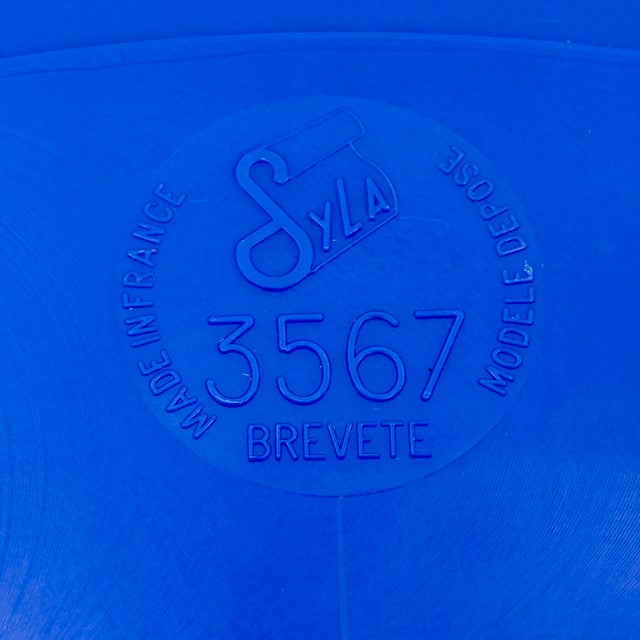Blue French Space Age Mirror with Plastic Frame, 1970s For Sale - Image 8 of 12