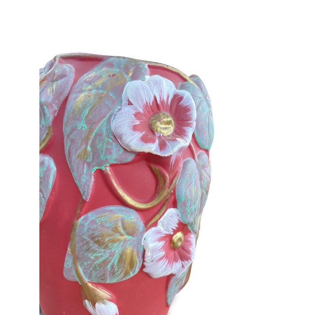 Art Nouveau Red Vase, 1890s For Sale - Image 10 of 15