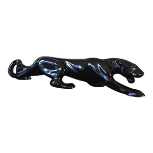 Vintage Royal Haeger Ceramic Black Panther Sculpture