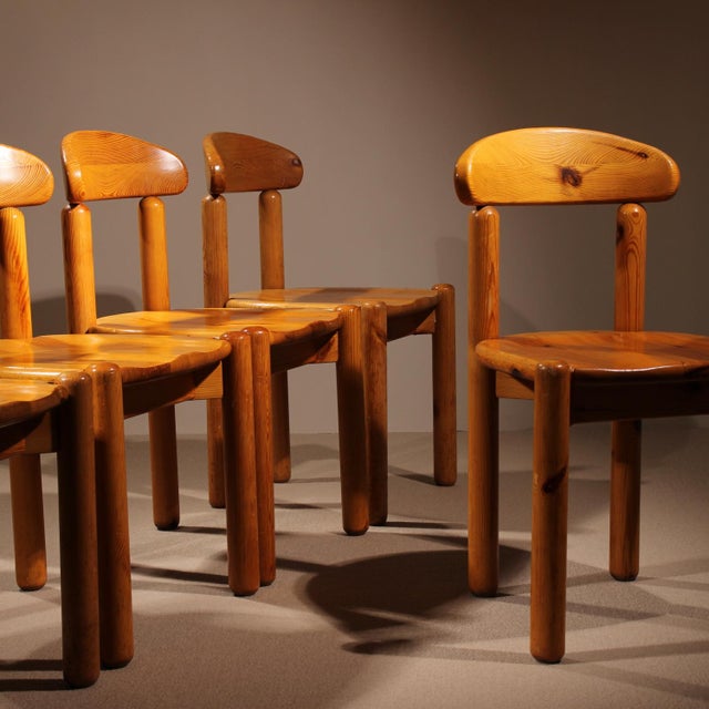 Dining Chairs in Pinewood, Italy, 1980s, Set of 6 For Sale - Image 3 of 13