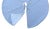 French Blue & White Ticking Fabric Christmas Tree Skirt For Sale - Image 4 of 6