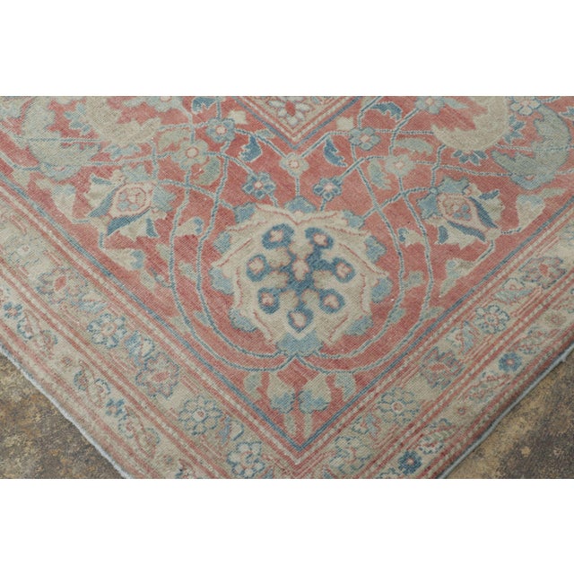 Early 19th Century Oversized Antique Persian Sarouk in Blue With Geometric Patterns - Rug & Kilim For Sale - Image 5 of 9