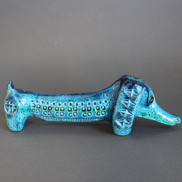 Bitossi Vintage Italian Ceramic Sausage Dog by Aldo Londi for Bitossi, 1960s For Sale - Image 4 of 15