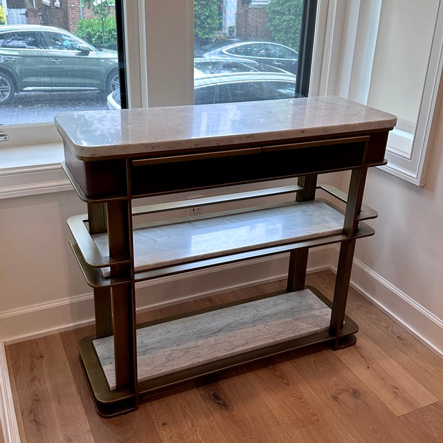 Brown Arhaus Sama Bar Cart For Sale - Image 8 of 11