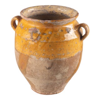 Early 20th French Terracotta Vase or Pot À Confit For Sale