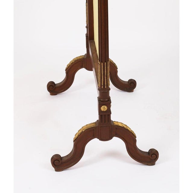 Antique Louis XVI Revival French Mahogany Firescreen, 1870s For Sale - Image 14 of 18
