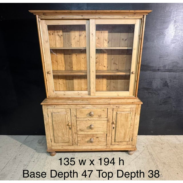 Pine Kitchen Dresser, 1890 For Sale - Image 9 of 11