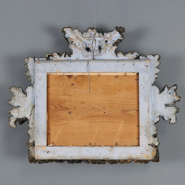 Small Antique Baroque Carved Gilded Wood Frame, Italy, 18th Century For Sale - Image 10 of 11
