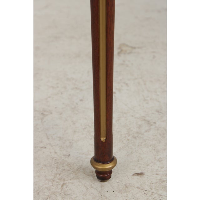 French Louis XVI Round Marble Top Lamp Table For Sale - Image 17 of 18