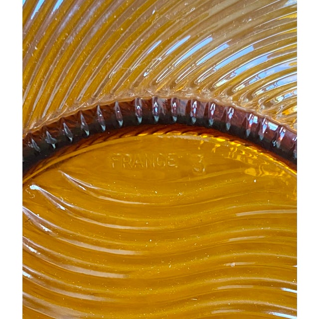 Add a touch of elegance to your home with this stunning pair of vintage amber glass bowls. Crafted in France during the...
