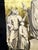 1950s Neoclassic Decoupage Reverse Painting Engraving Framed Art - Set of 2 For Sale - Image 9 of 9