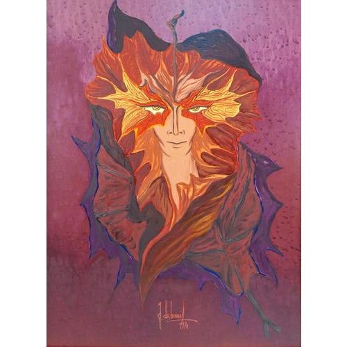 Oil painting on canvas autumn restlessness, guido de bonis. Turin, 1974 origin turin period 1974 author guido de bonis...