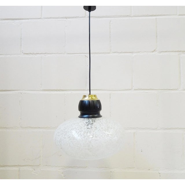 Glass Pendant Lamp, 1960s For Sale - Image 9 of 11