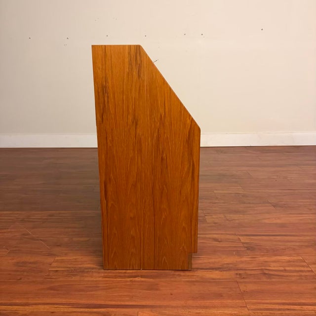 Mid-Century Modern Nathan Furniture Vintage Teak Secretary Desk For Sale - Image 3 of 15