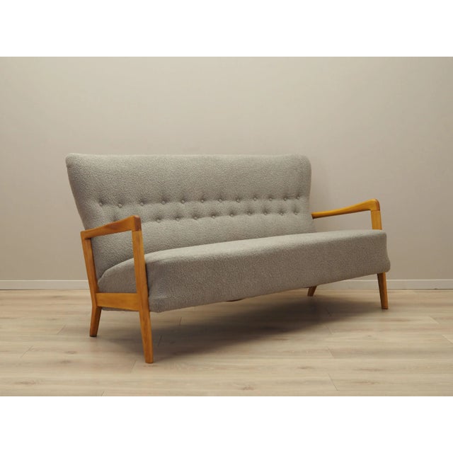 Beech Sofa by Soren Hansen for Fritz Hansen, 1960s For Sale - Image 3 of 15